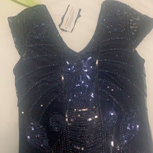 💥nwt Uniq Sense Sequin Art Deco Flapper Dress💥 - Picture 9 of 9